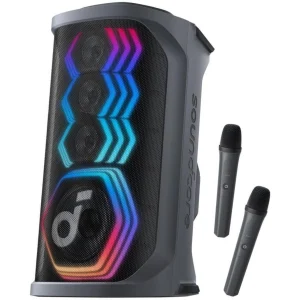 SoundCore By Anker Rave 3S AI Karaoke Party Speaker with 200W Sound With 2 Wireless Mics