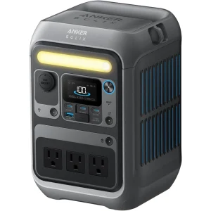 Anker SOLIX C300 Portable Power Station, Outdoor 288Wh LiFePO4 Battery, 300W (600W Surge) Solar Generator, For Camping, Traveling, and Emergencies (Solar Panel Optional)