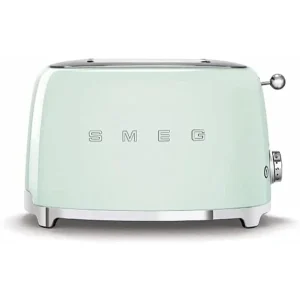 Smeg 50's Retro Style 2 Slice Toaster,6 Browning Levels,2 Extra Wide Bread Slots, Defrost And Reheat Functions