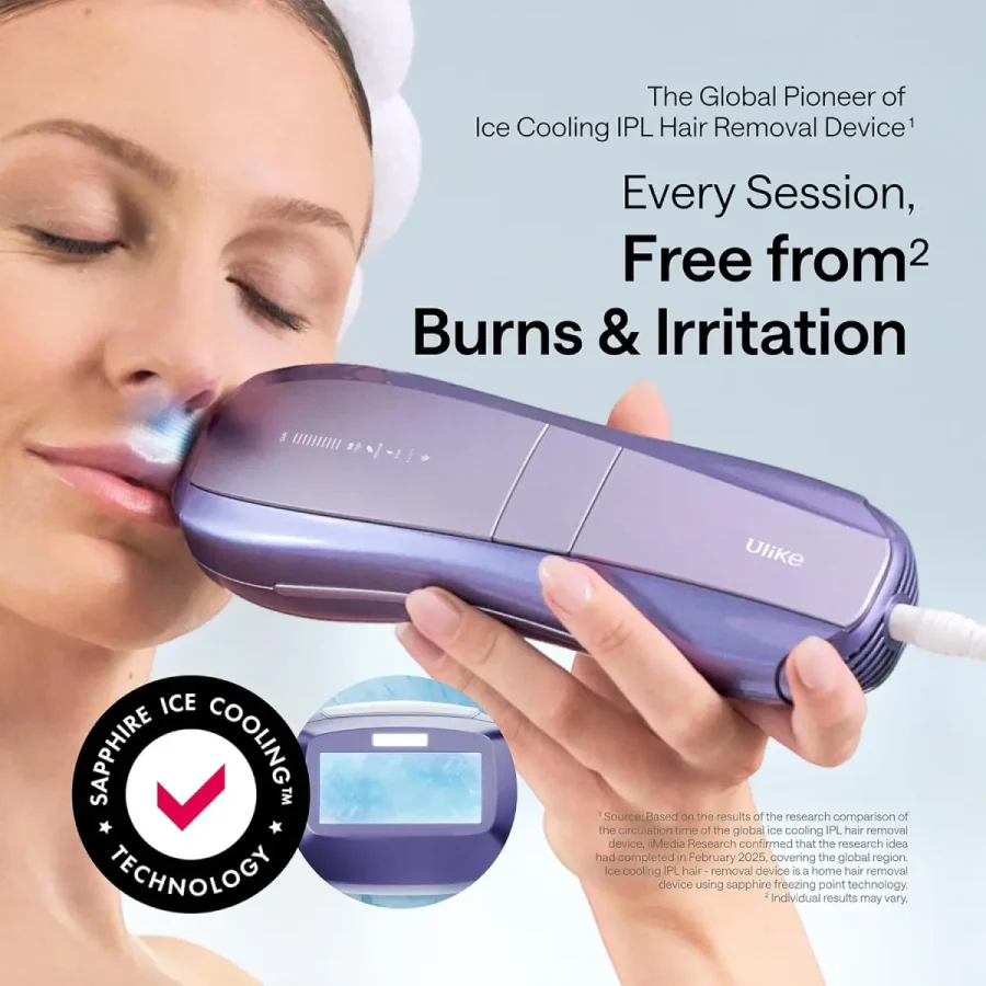 Ulike Air 10 IPL Laser Hair Removal Device with Ice-Cooling