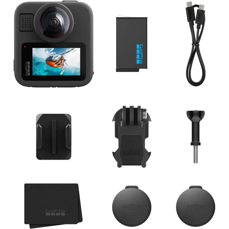 GoPro MAX 2 360 Action Camera With Dual Lenses, 5.6K 360° Video ...