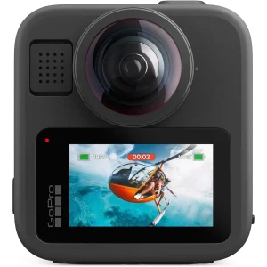 GoPro MAX 2 360 Action Camera With Dual Lenses, 5.6K 360° Video Recording, HyperSmooth Stabilization, Waterproof Design, Voice Control, And Advanced Editing Features, Black